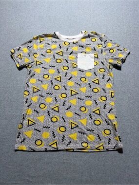 Counter Intelligence Retro Nerdcore Geometric Short Sleeve Tee Pocket Size M